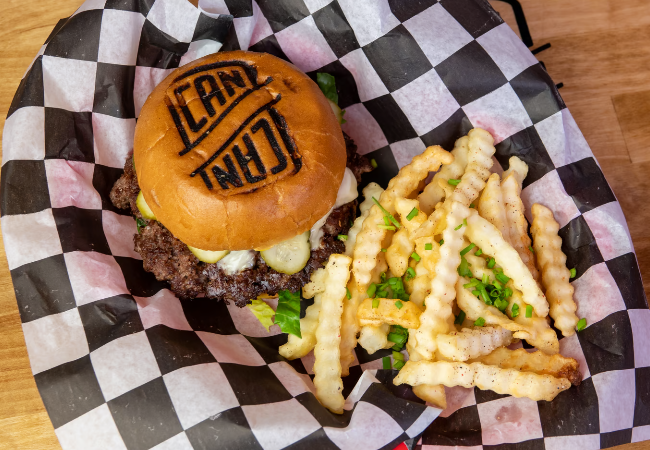 Can Can Wonderland Burger and Fries