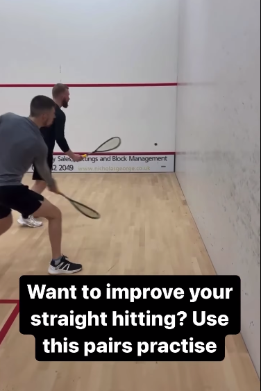 Squash Improving your straight hitting